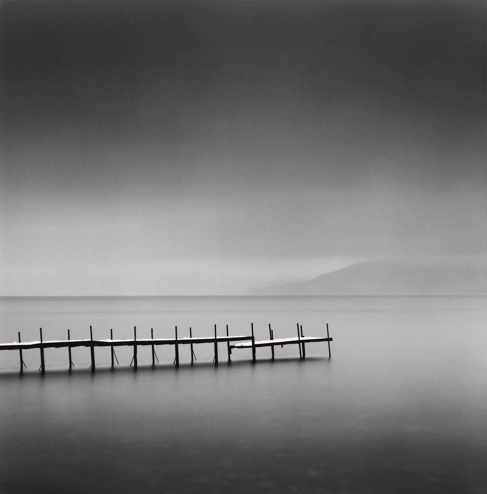 Michael Kenna, Foggy Morning, Shikotsu Lake, Hokkaido, Japan