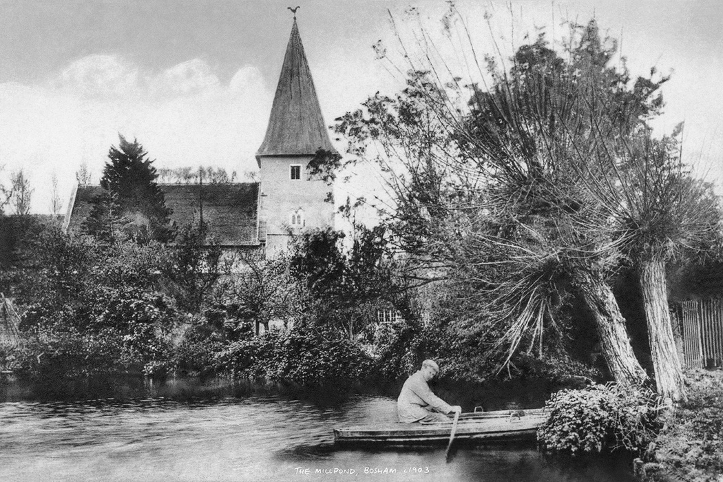 The Millpond, Bosham, Sussex, England c1903
