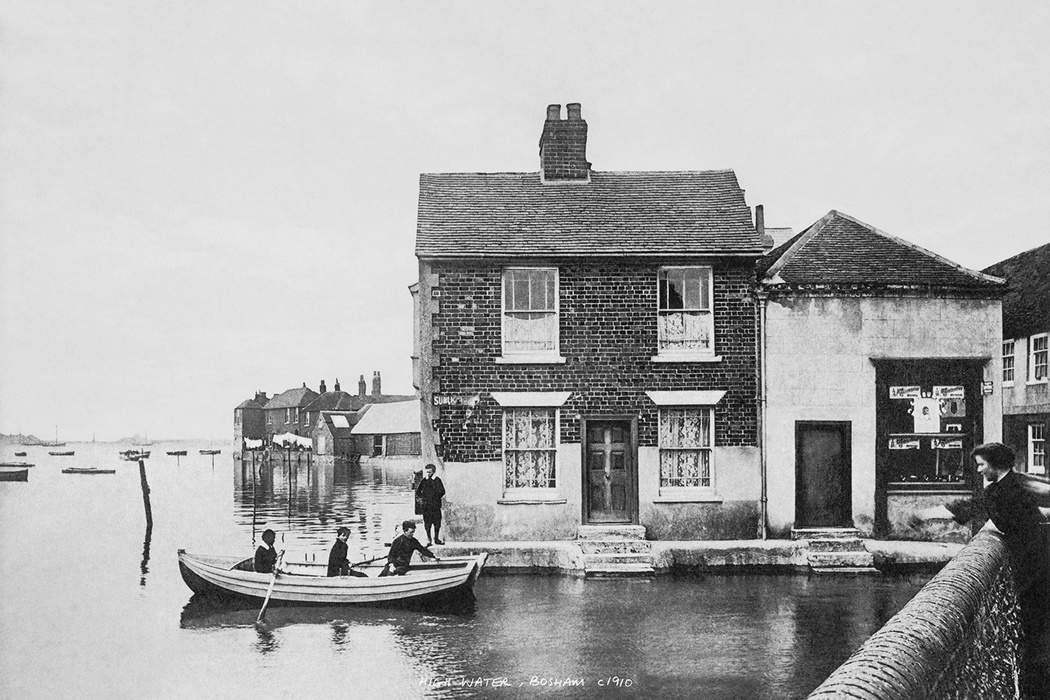 High Water, Bosham, Sussex, England c1910