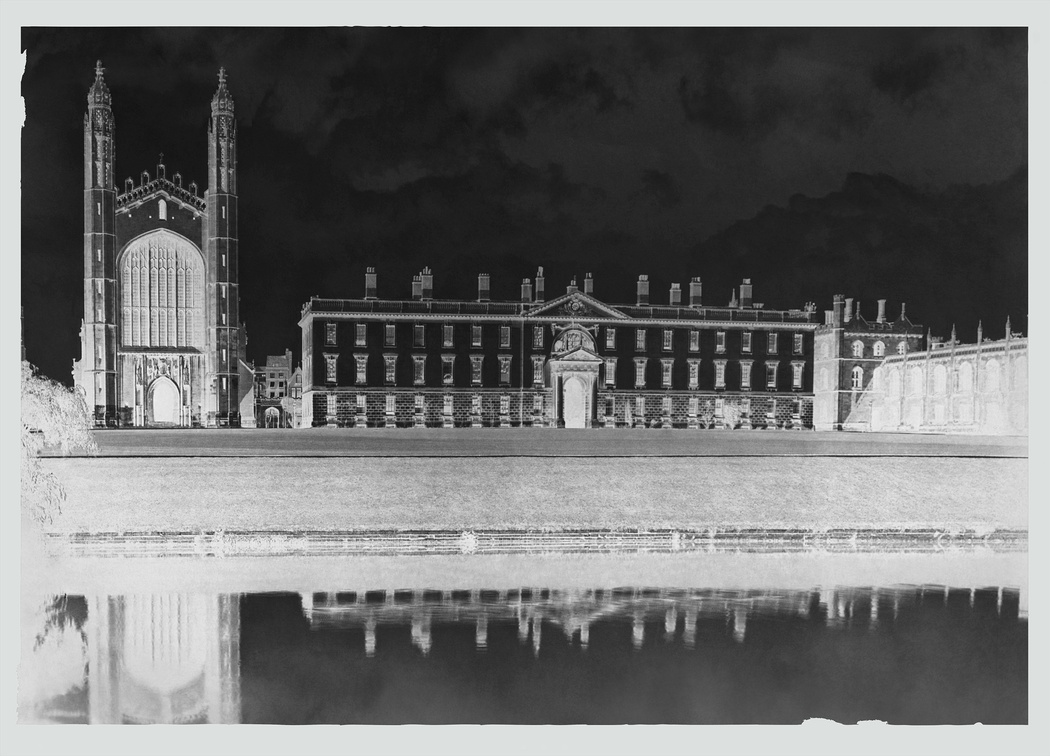 Glass Plate Negative Of King's College Chapel & Fellows' Buildings, Cambridge by George Washington Wilson