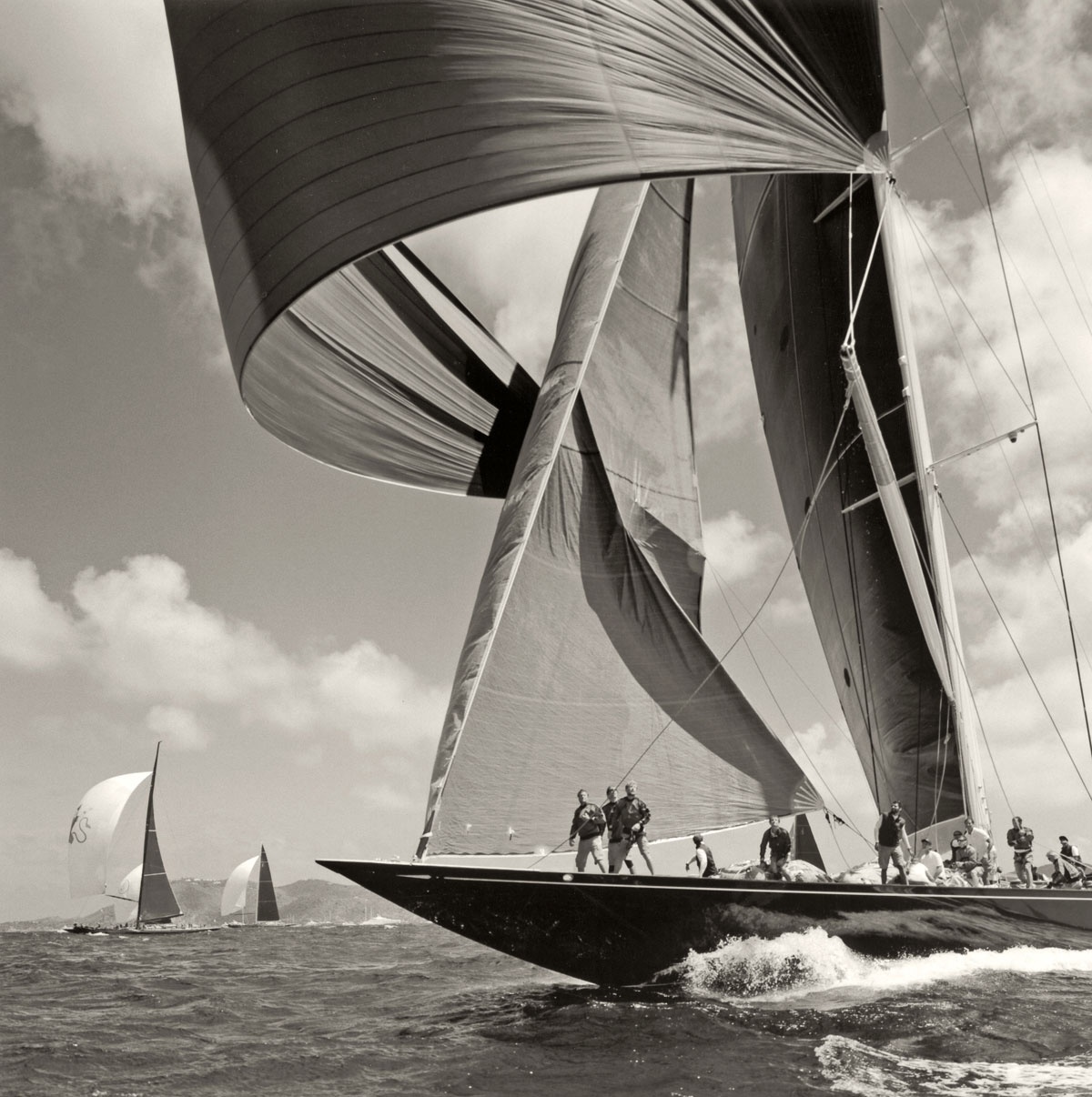 Michael Kahn, Velsheda Sets Her Spinnaker