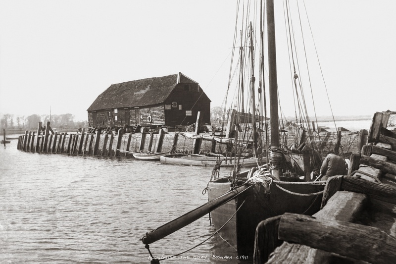 , Alongside The Quay, Bosham c1911