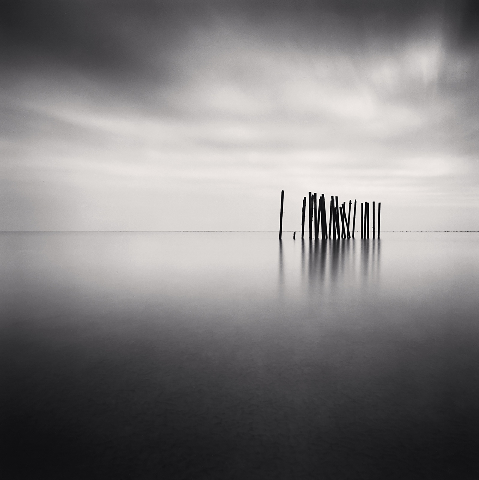 Michael Kenna, Pier Remains, Bognor Regis, Sussex, England, 1990