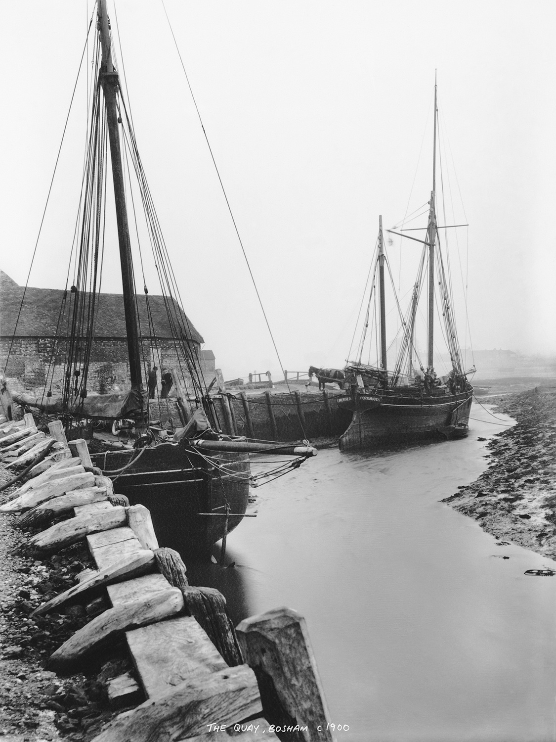 Bosham Gallery Archive, The Quay, Bosham, Sussex, England c1900