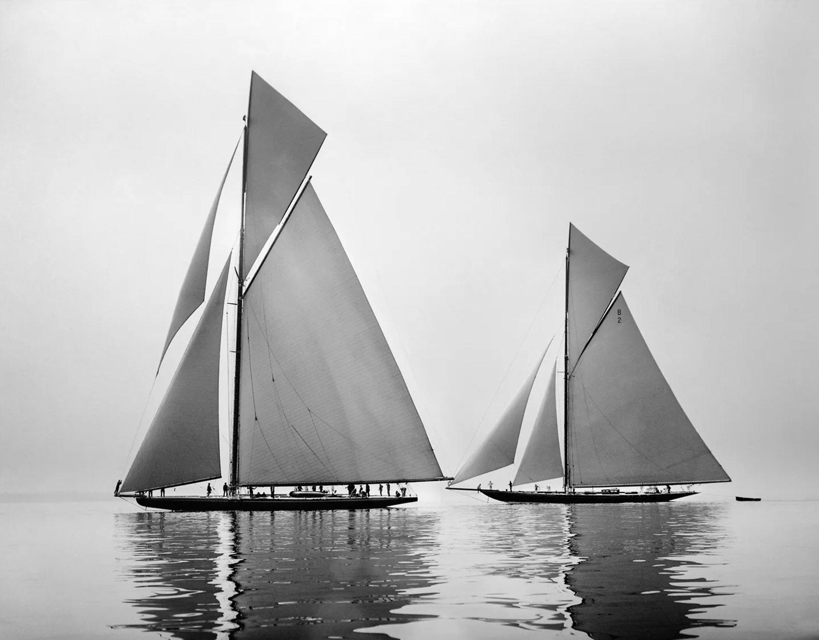 Beken Of Cowes Archive, Sailing Yacht Shamrock IV & Shamrock 23m, 1914