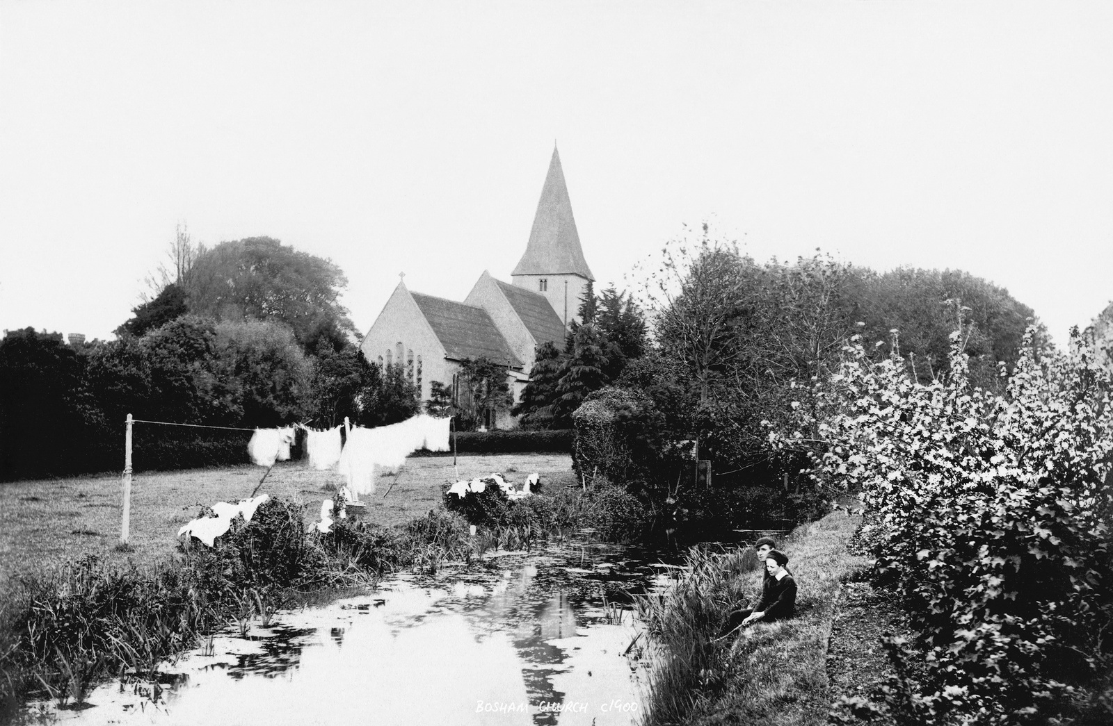 Bosham Gallery Archive, Bosham Church, Bosham, England c1900