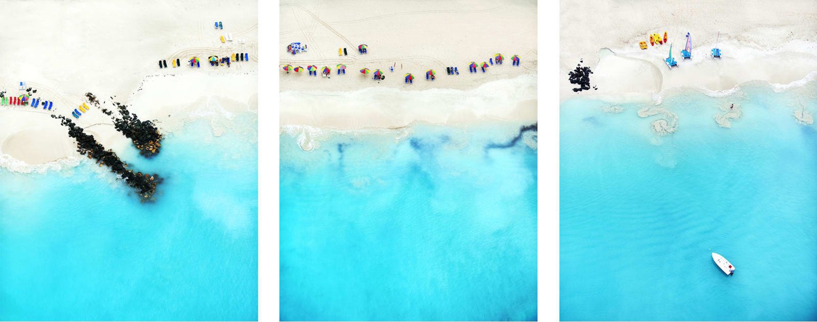 Tommy Clarke, Castaways Triptych, Antigua