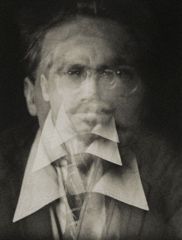 Alvin Langdon Coburn, Vortograph Of Ezra Pound Study 2, 1917