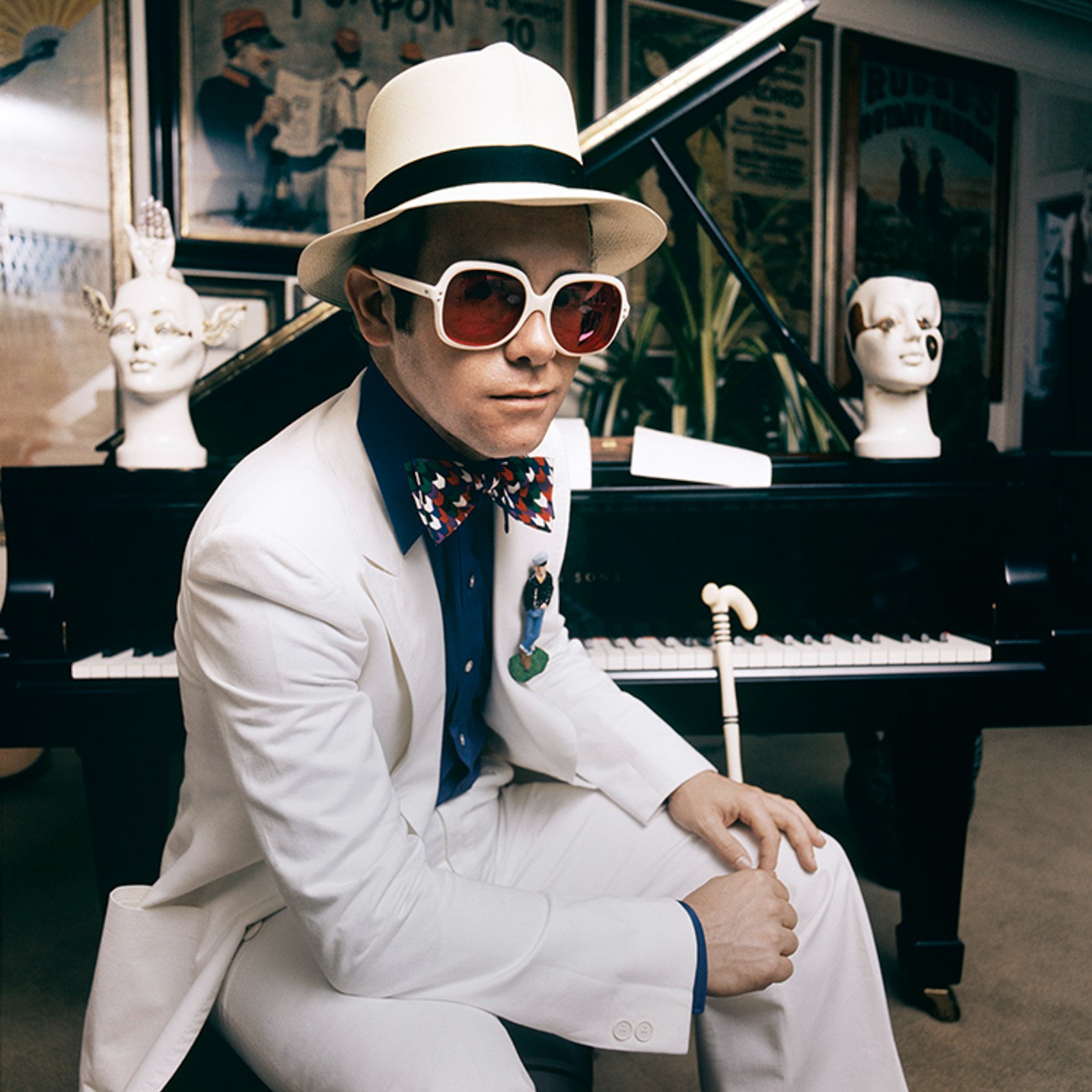 Terry O'Neill, Elton John At His Home In Windsor, England - Colour, 1974