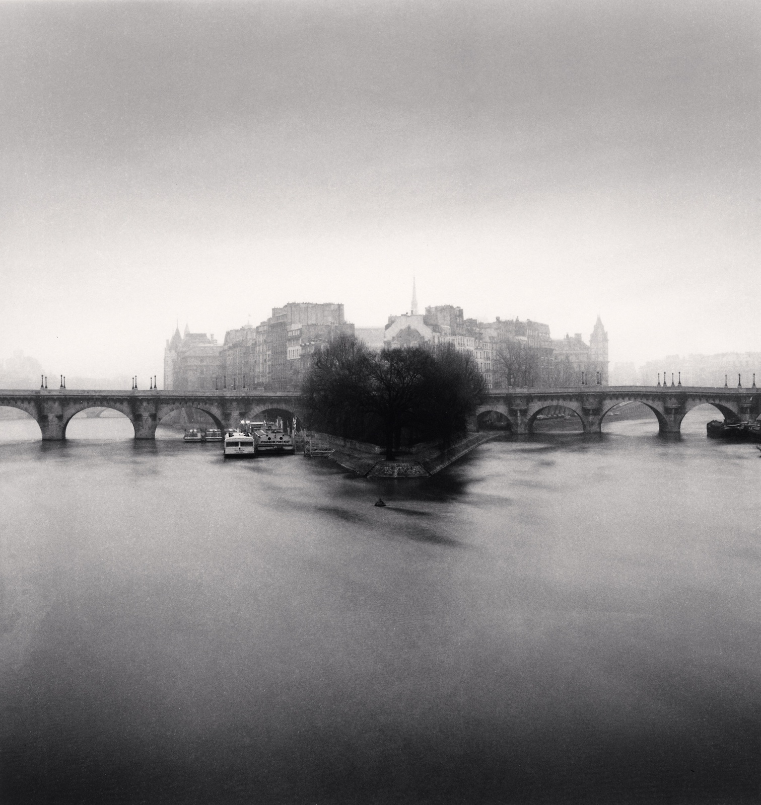 Michael Kenna, Ile De La Cite, Merci Henri Cartier-Bresson, Paris, France, 1992