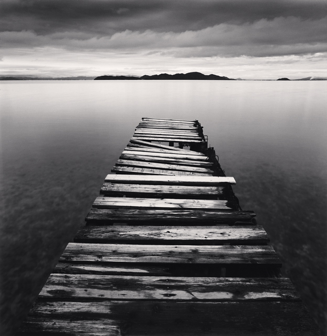 Michael Kenna, Crumbling Boardwalk, Shiga, Honshu, Japan, 2003