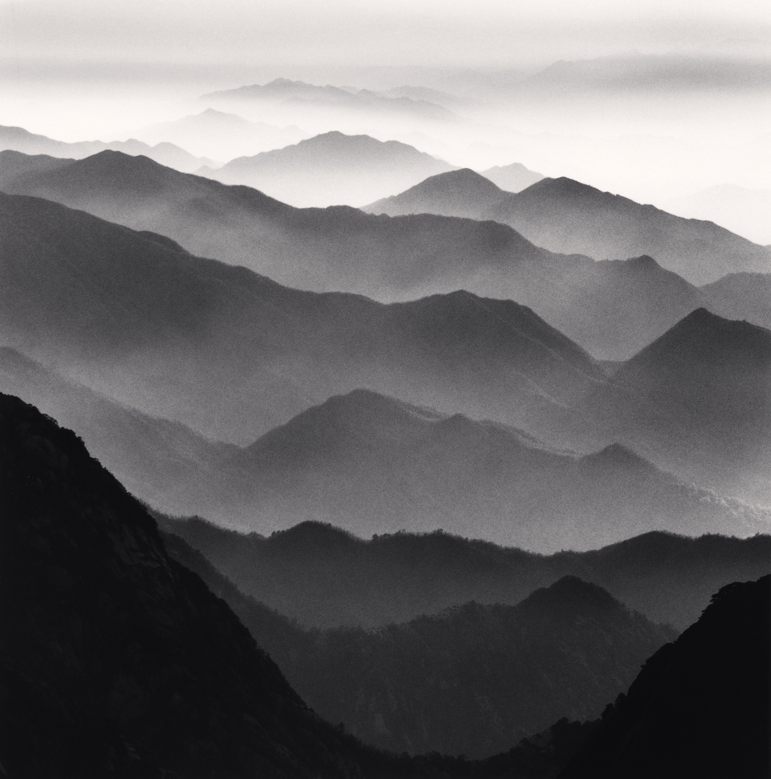 Michael Kenna, Huangshan Mountains Study 42, Anhui, China, 2010