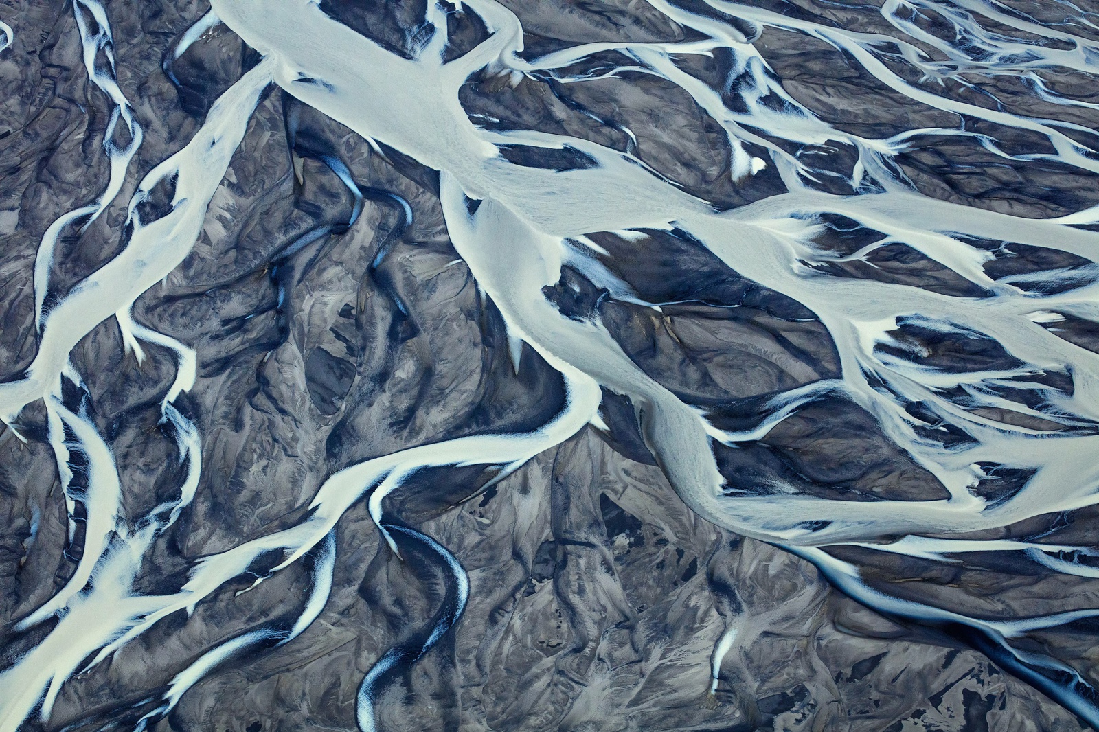 Yi Sun, Glacial Rivers Study 7, Iceland, 2019