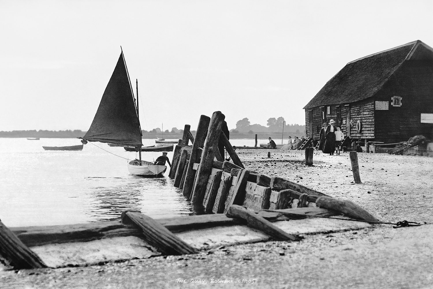 Bosham Gallery Archive, The Quay, Bosham, Sussex, England c1905