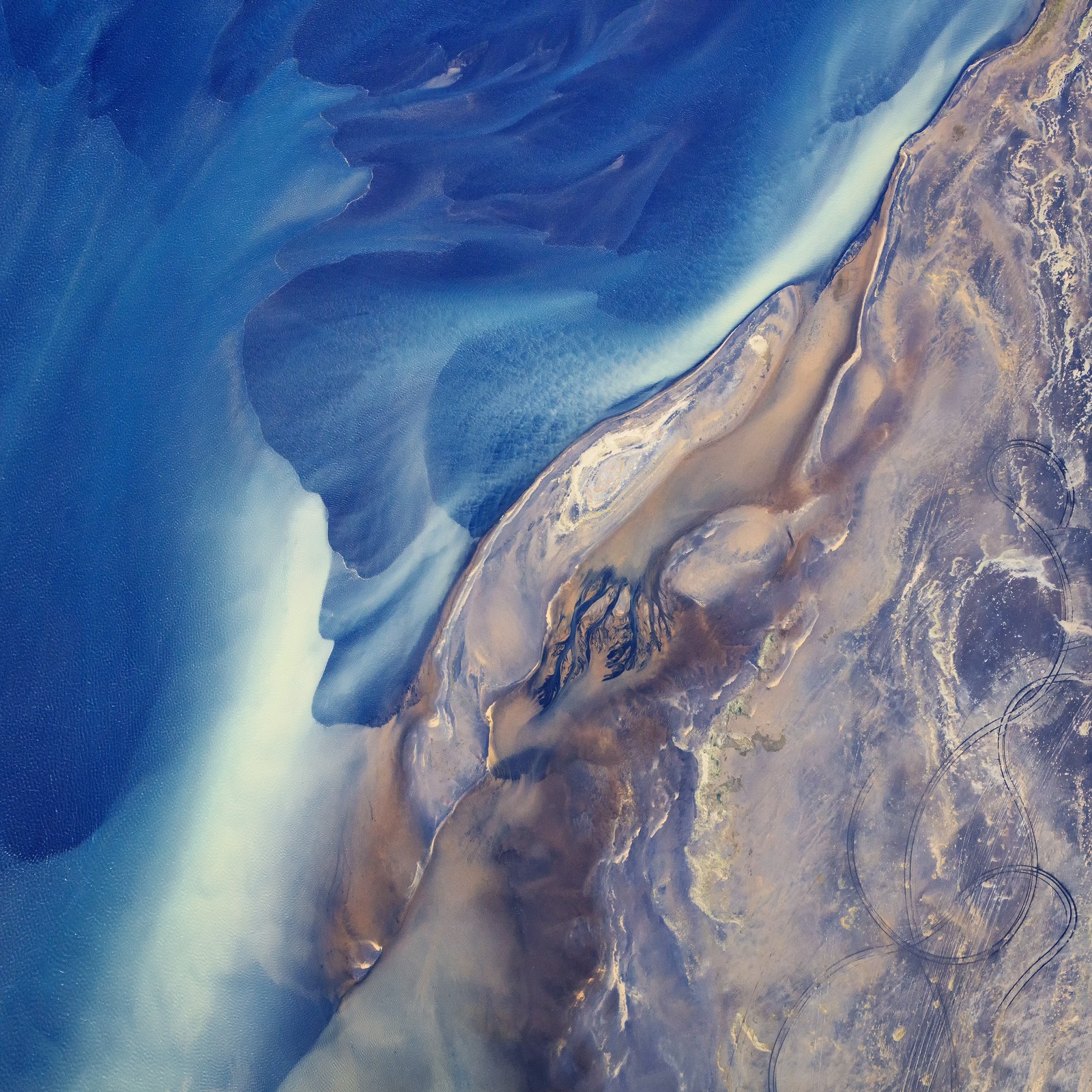 Yi Sun, Glacial Rivers Study 12, Iceland, 2019