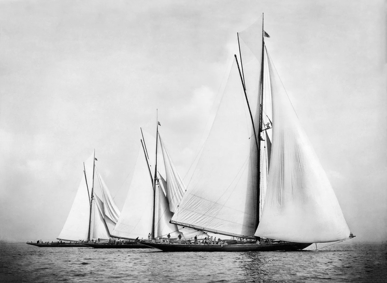Beken Of Cowes Archive, Sailing Yacht Satanita, Britannia & Meteor II, 11th August, 1896