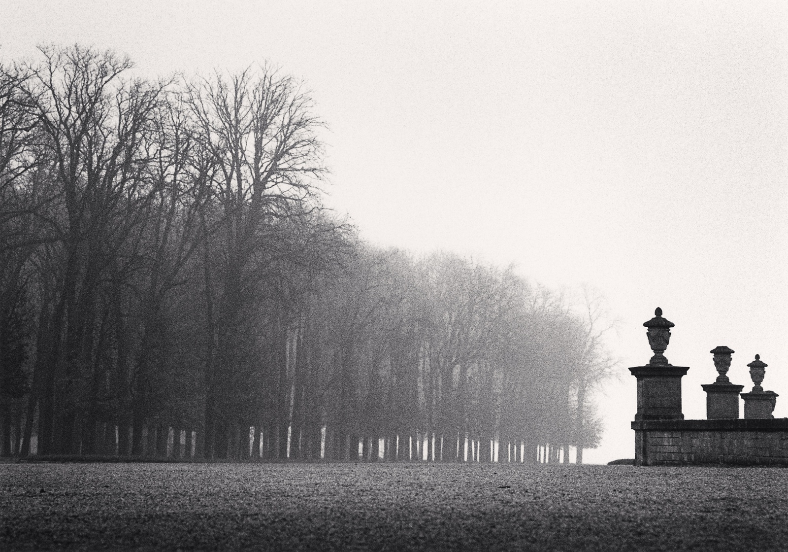 Michael Kenna, Three Urns, St Germain En Laye, France, 1988