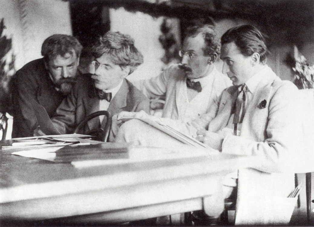Frank Eugene, Photographers Eugene, Stieglitz, Kühn And Steichen Admiring The Work Of Frank Eugene, 1907