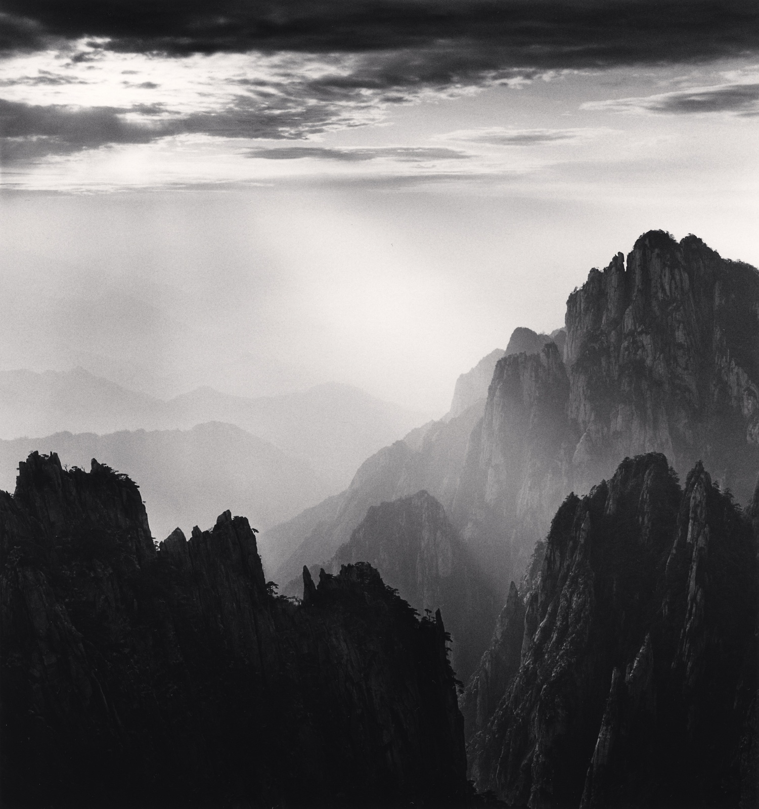 Michael Kenna, Huangshan Mountains Study 62, Anhui, China, 2017 