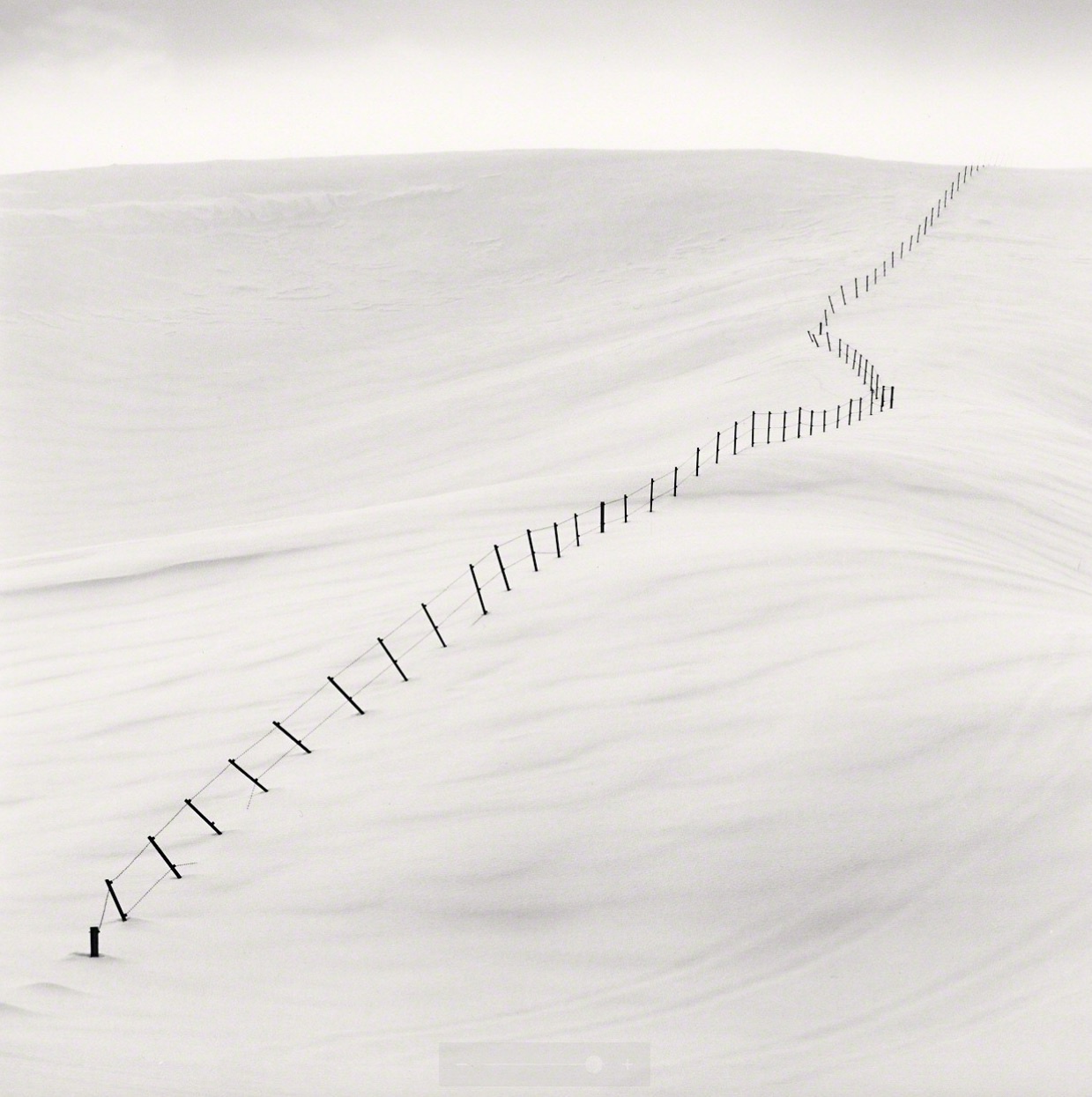 Michael Kenna\, Hillside Fence Study 7 Teshikaga Hokkaido Japan, 2004