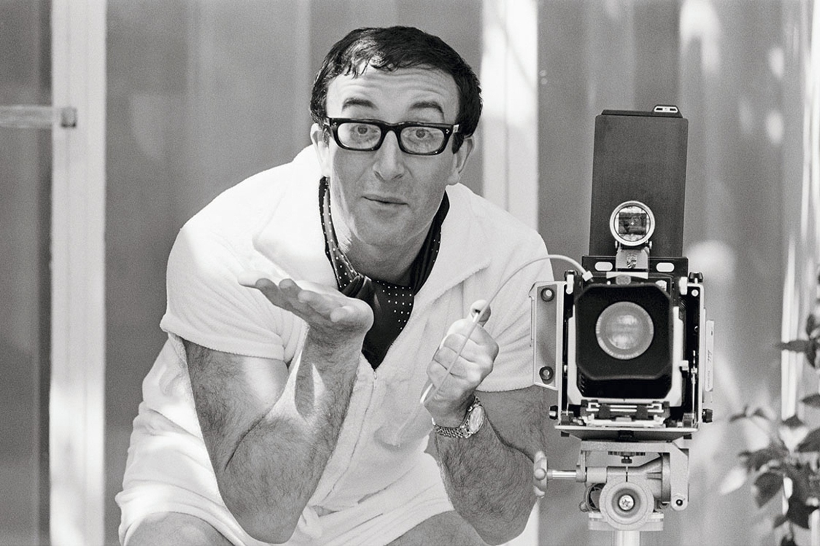 Terry O'Neill, Peter Sellers Taking A Photograph With A Linhof Camera, Rome, 1965