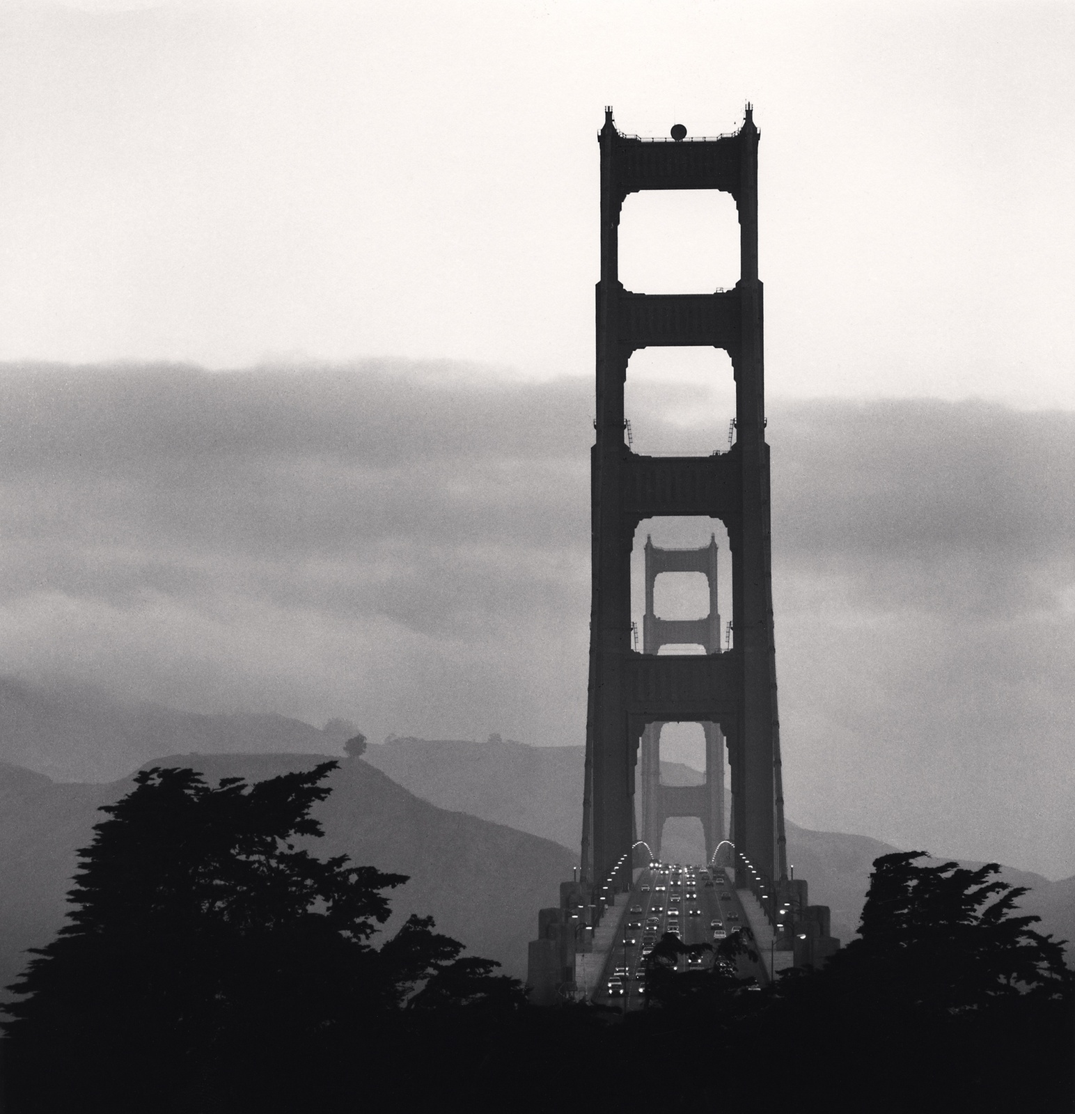 Michael Kenna, Golden Gate Bridge, Study 10, San Francisco, California, USA, 1990