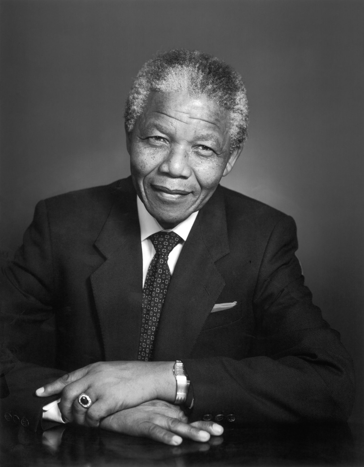 Yousuf Karsh, Nelson Mandela, Study 3, 1990