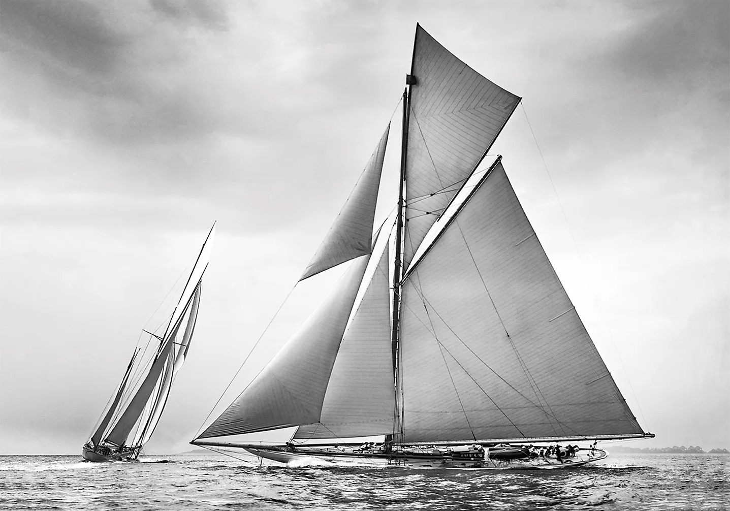 Beken Of Cowes Archive, Sailing Yacht Nyria & Navahoe, 1906