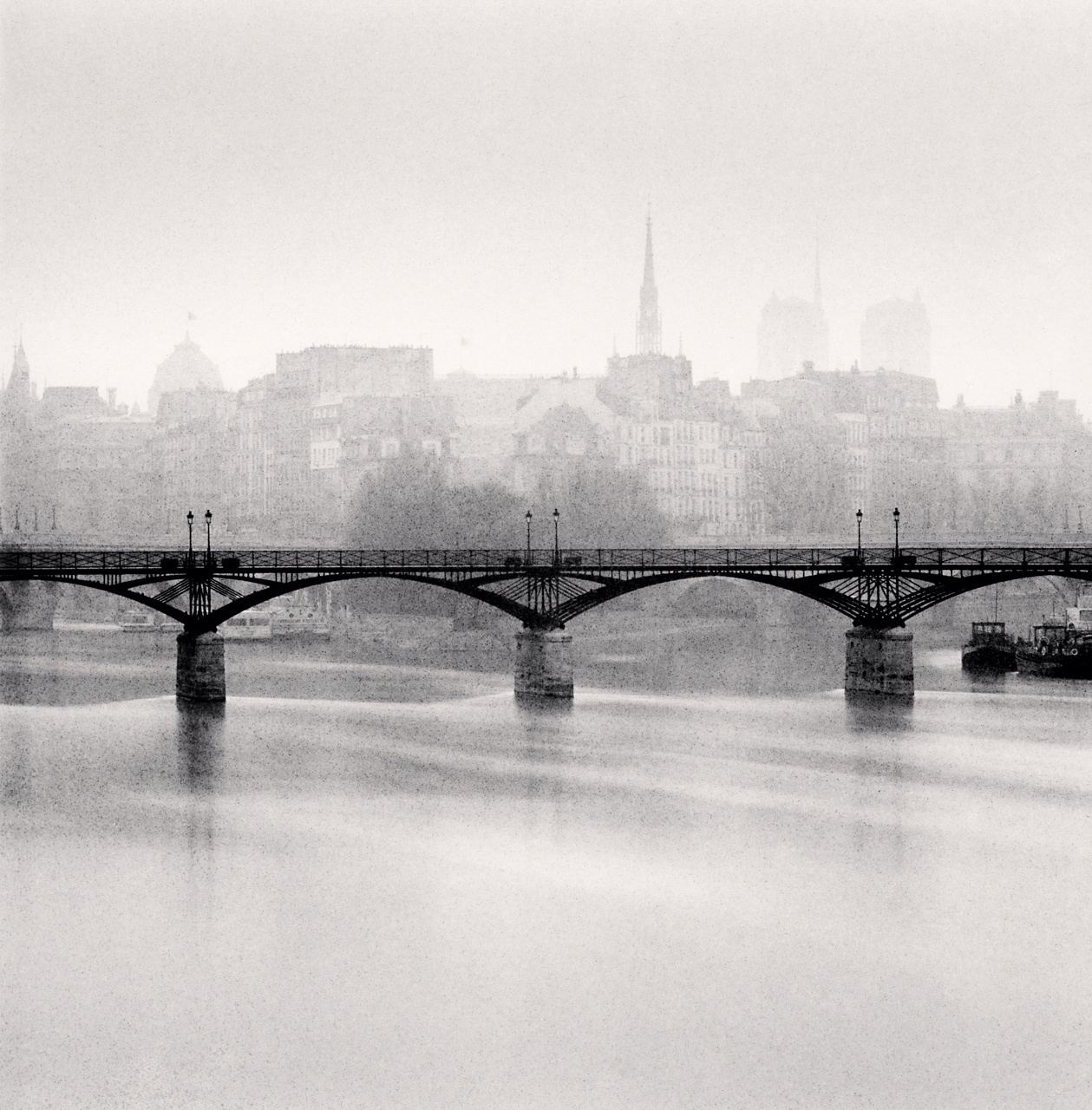 Michael Kenna, Pont des Arts, Study 3, Paris, France, 1987
