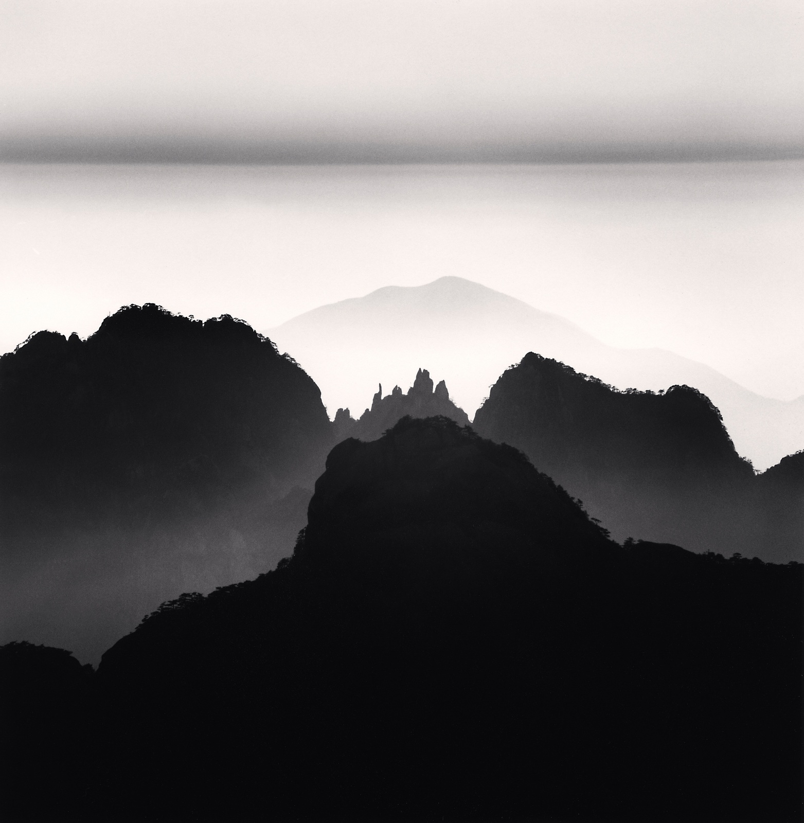 Michael Kenna, Huangshan Mountains Study 2, Anhui, China, 2008