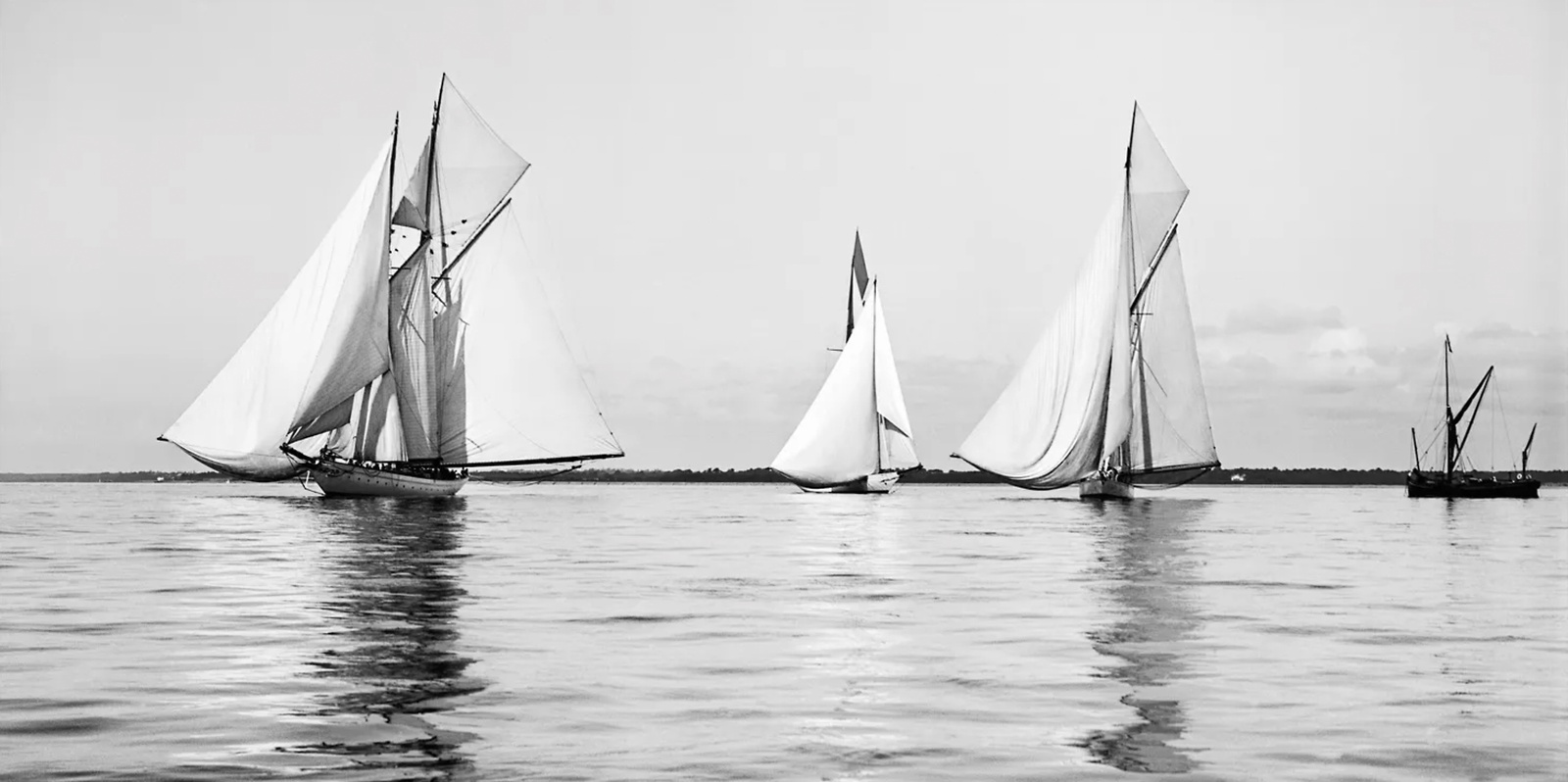 Beken Of Cowes Archive, Sailing Yachts At The Start, King's Cup, August, 1906