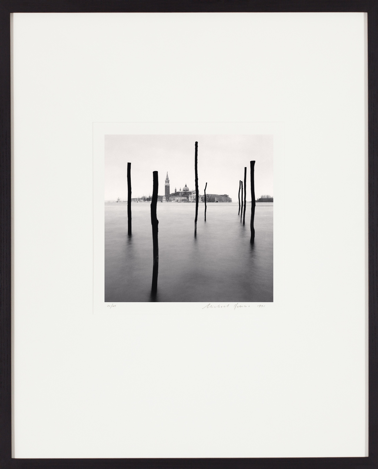Michael Kenna, Basilica and Eight Poles, Venice, Italy, 1990