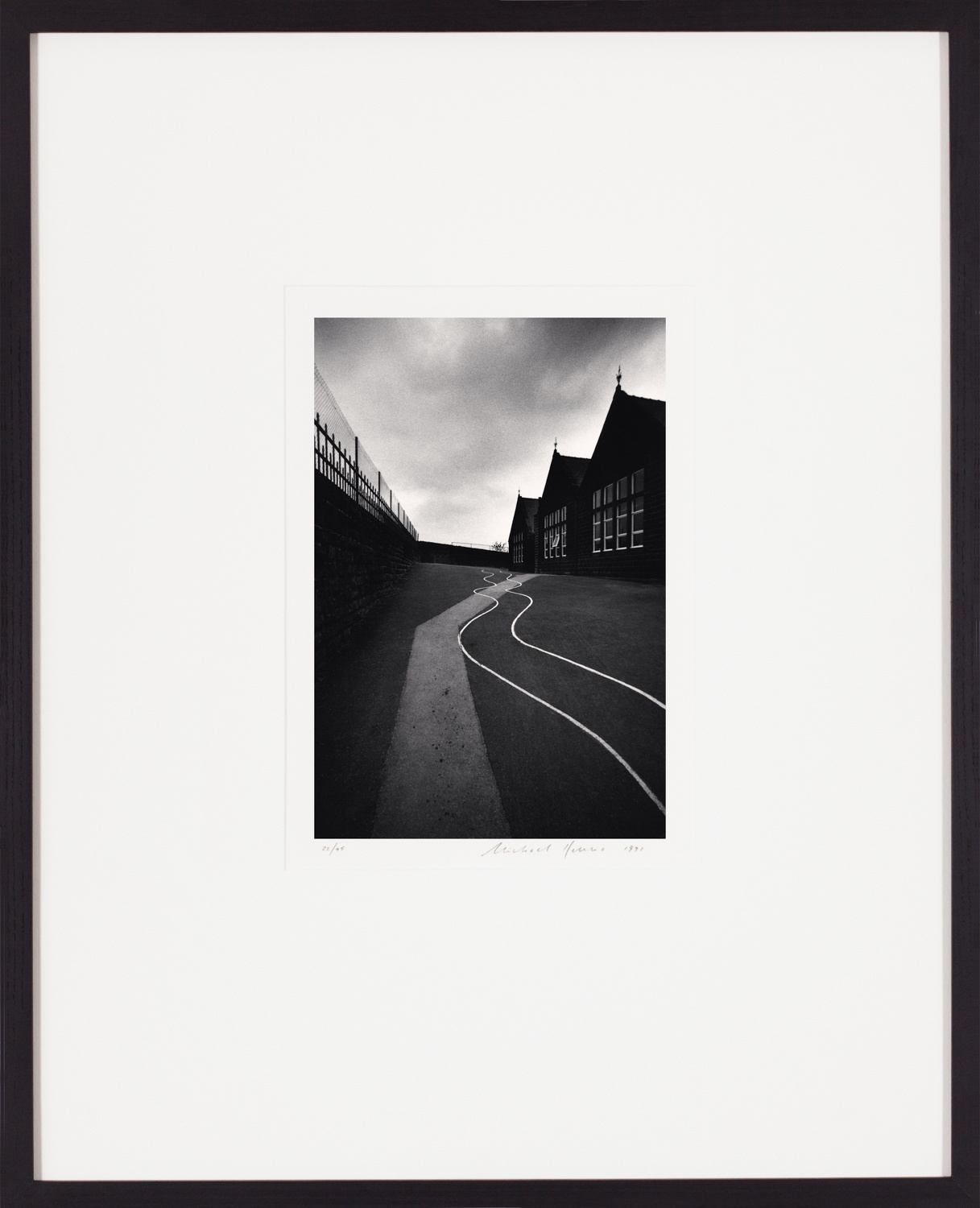 Michael Kenna, Schoolyard, Heptonstall, West Yorkshire, England, 1983