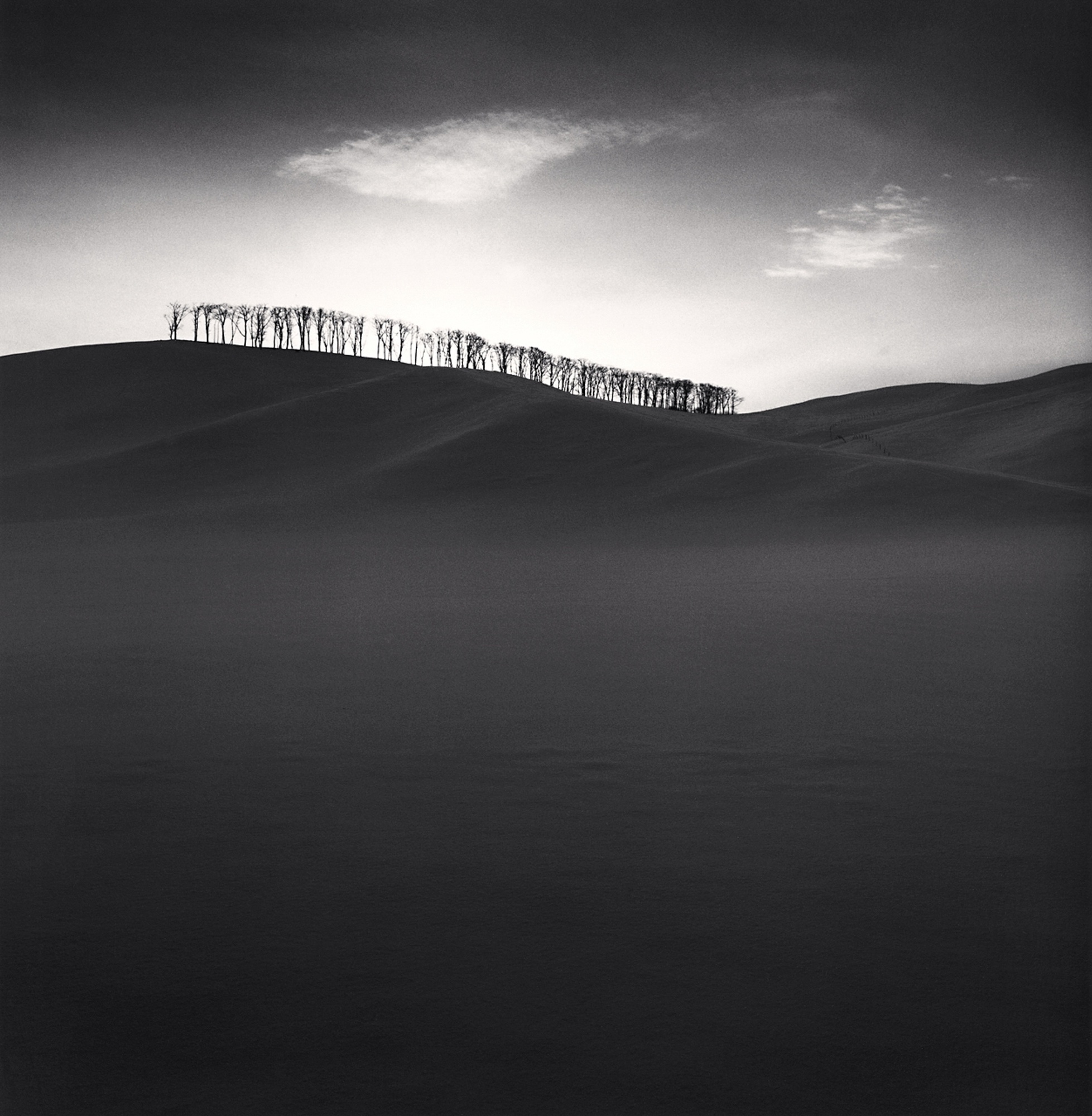 Michael Kenna, Hilltop Trees, Study 2, Teshikaga, Hokkaido, Japan, 2004
