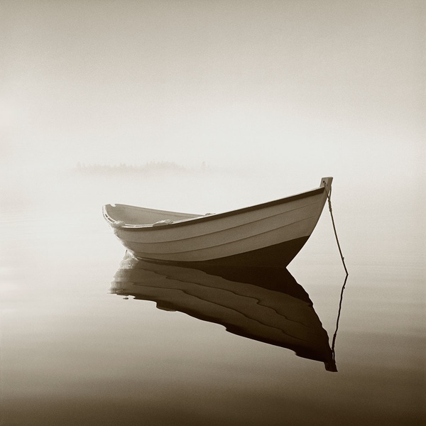 Michael Kahn, Dory In The Mist, Brooklin Maine