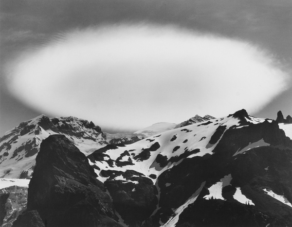 Bob Kolbrener, Cloud over Mt. Rainier, Washington, 1976