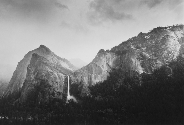 Bob Kolbrener, Sun and Snow, Bridaveil Fall, Yosemite National Park, 1986