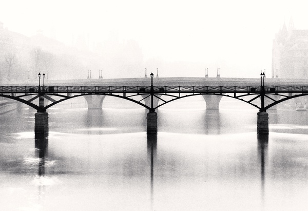 Michael Kenna, Pont Des Arts, Study 1, Paris, France, 1987