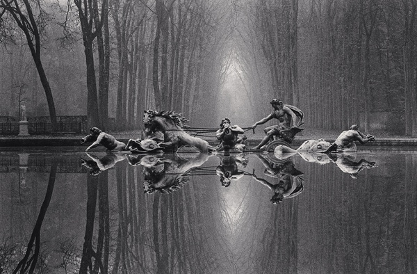 Michael Kenna, Chariot Of Apollo, Study 1, Versailles, France, 1988