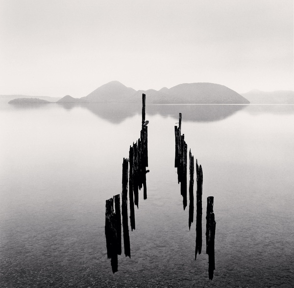 Michael Kenna, Pier And Nakashima Islands, Toya Lake, Hokkaido, Japan, 2002