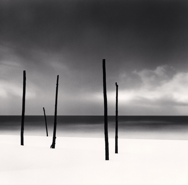 Michael Kenna, Five Poles, Tomamae, Hokkaido, Japan, 2004