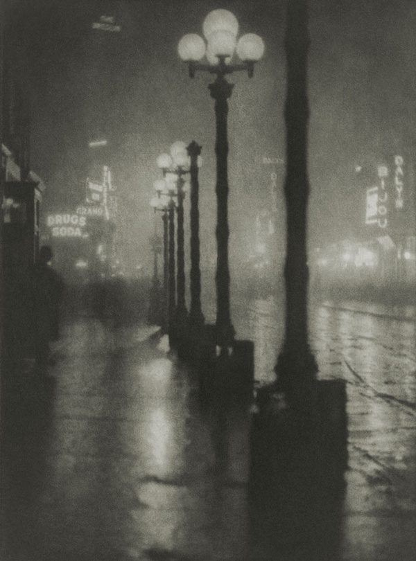 Alvin Langdon Coburn, Broadway At Night, New York, USA, 1910