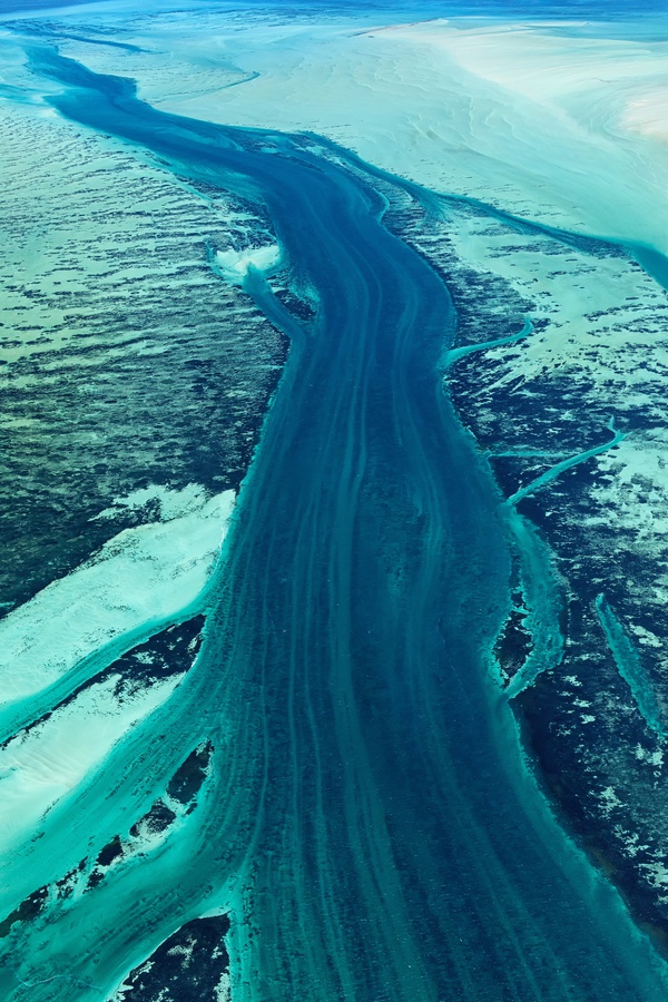 Yi Sun, Flow Study 13, Shark Bay, Western Australia, 2017