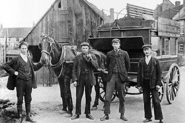 Bosham Gallery Archive, Outside The Anchor, Bosham, England c1900