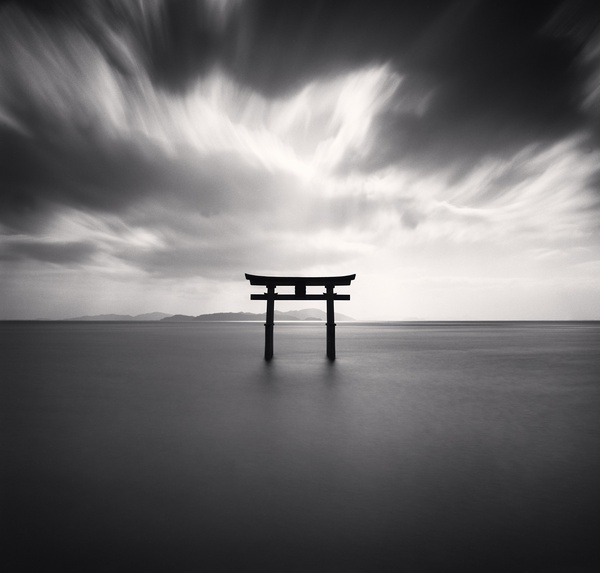 Michael Kenna, Torii, Study 2, Biwa Lake, Honshu, Japan, 2007