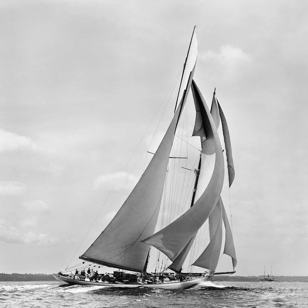 Beken Of Cowes Archive, Sailing Yacht Germania, August, 1908