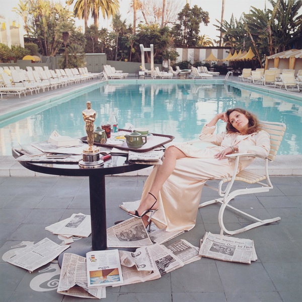 Terry O'Neill, Faye Dunaway, The Morning After The Oscar's - Colour, 1977