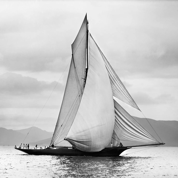 Beken Of Cowes Archive, Sailing Yacht Thistle Sailing On The Clyde, 1887
