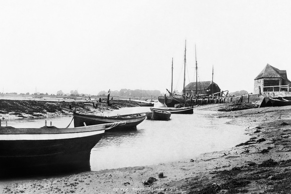 Bosham Gallery Archive, Oyster Boats, Bosham, England c1895