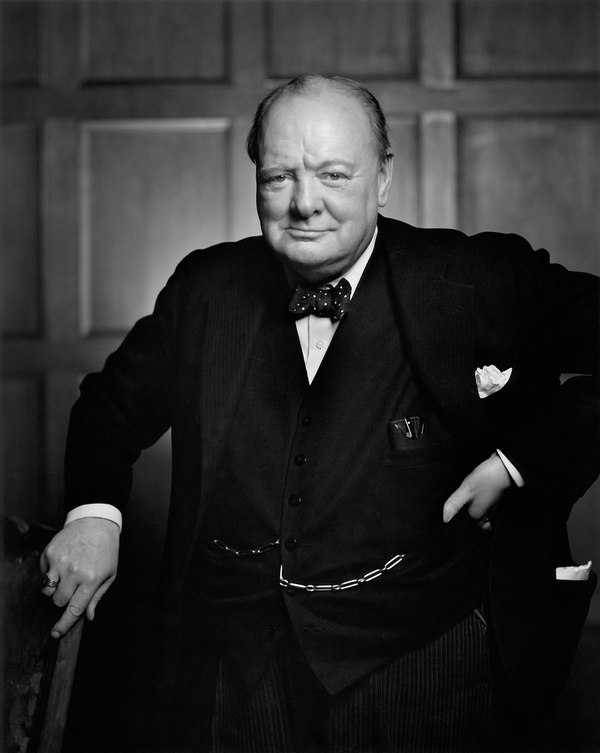 Yousuf Karsh, Winston Churchill, Study 2, 1941